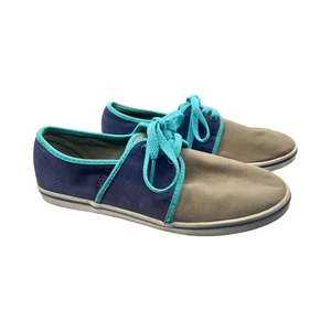 Scarpe Vans donna blu Aleeda taglia 8,5 in buone condizioni sneakers basse eleganti - Foto 1 di 8