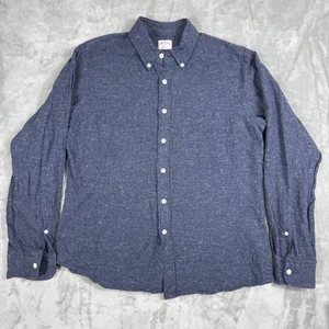 Camisa Hamilton Shirt Co Para Hombres Grande Azul Moteado Abotonada Hecha en EE. UU. Informal - Imagen 1 de 12