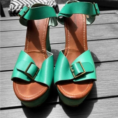 Sandalias cuña mujer talla 10 Foto 1 de 4