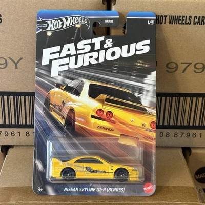 HOT WHEELS Nissan Skyline GT-R (BCNR33) - FAST & FURIOUS - Mainline - Immagine 1 di 4