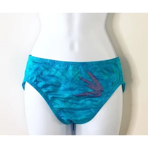 Athena Collection Womens Bikini Bottom Blue 8 Full Back Swim Wear  - Picture 1 of 4