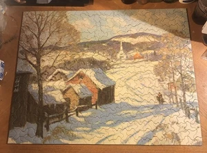 Vintage Tuco King Size Picture Puzzle Complete Name Winter In The Vintage - Picture 1 of 14