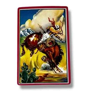Single Swap Vintage Bucking Bronco Pferd Spielkarte Pikbube FBX - Bild 1 von 2