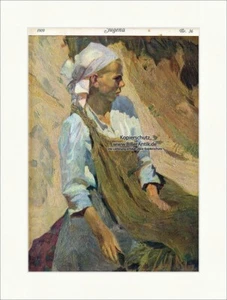 Titelseite der Nummer 36 von 1909 Albert Weisgerber Bäuerin Jugend 3711 - Bild 1 von 1