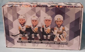 Pittsburgh Penguins 2017 Back To Back Champions 4 Bobblehead Set 81-87-71-30 Nuevo en caja - Imagen 1 de 13