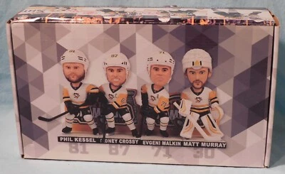 2017 Pittsburgh Penguins Back To Back Champions 4 Bobblehead Set 81-87-71-30 NIB - Image 1 of 4