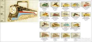 Railroad locomotive decorative fobs, various designs & leather strap options - Picture 1 of 4