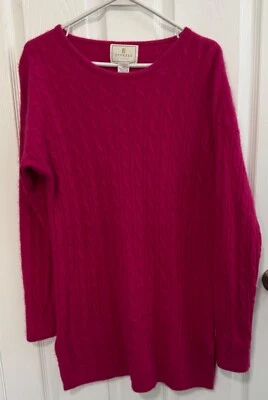 Suéter Túnica Vintage Express Tricot Lana de Cordero Lana de Angora Rosa Pequeño S Foto 1 de 4