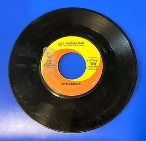 Vintage Vinyl 45 Record - Glen Campbell, "Gentle on My Mind" & "Just Another Man - Imagen 1 de 2
