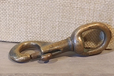 Vintage Brass? Spring Hook-Like Clip Swivel  *Read Details Cover
