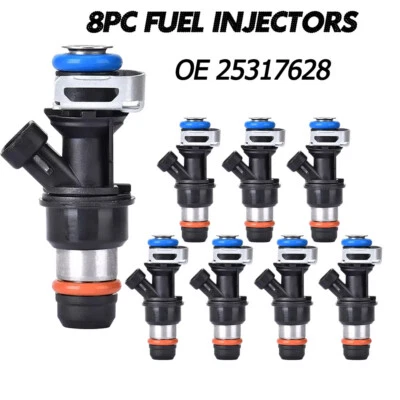 Inyectores de combustible de alta calidad 8 piezas 25317628 para GMC Envoy V8 5,3 2003-2004 #FJ315 Foto 1 de 4
