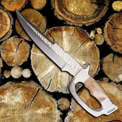 Cuchillo Bowie Full Tang con hueso de camello y mango de acero inoxidable | mejores regalos, Foto 1 de 4