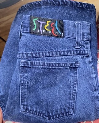 Pantalones Cortos Vaqueros Steel Juniors De Colección Años 80 90 Talla 11 Azul Cintura Alta Foto 1 de 4