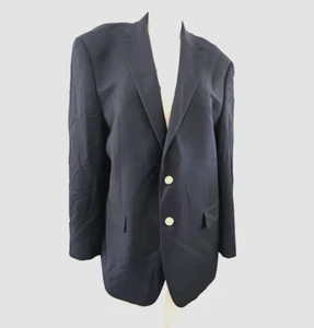 Lauren Ralph Lauren Blazer Mens 42R Sport Coat Wool Navy Gold Buttons 1 Missing - Picture 1 of 15