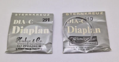 Plexi Vetro Sternkreuz per Orologio da Polso Armato Con Anello Cromato di