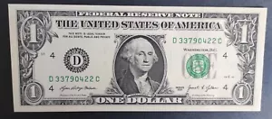 Etats Unis d'Amérique USA Billet de 1 Dollar 2021 D (4) Cleveland Ohio Neuf - Imagen 1 de 2