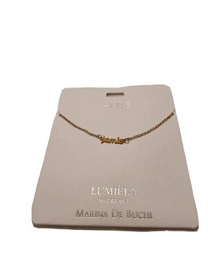 Nuevo Collar Personalizado Lumiela "Jamie" Sin Níquel Color Dorado Inspirador Foto 1 de 3