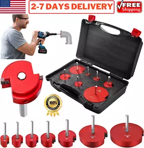 Kit de escariador de tubos de PVC de 7 piezas de montaje de PVC de plástico ABS para taladros de 1/2" - Imagen 1 de 17