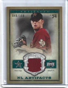 2006 Artifacts AL/NL Artifacts Green Jersey Card #NL-BL Brad Lidge (48/150) - Picture 1 of 2