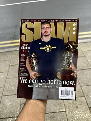 SLAM MAGAZINE ISSUE 245 SEPT 2023 CHAMPIONS NIKOLA JOKIC + THE NUGGETS JOB DONE - Image 1 of 2