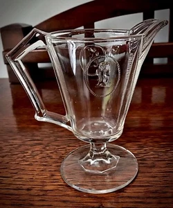 Seltener antiker EAPG 1880 klassischer Medaillon Krug/Sahnekännchen - Bild 1 von 4