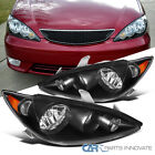 Fits 2005-2006 Toyota Camry Black Headlights Lamps Assembly Left+Right 05-06