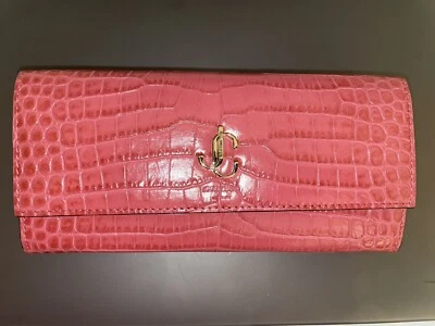 Cartera de cuero Jimmy Choo para mujer Candyflos con relieve de cocodrilo talla única Foto 1 de 3