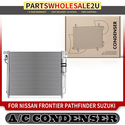 Nuevo condensador de CA con receptor secador para Nissan Equator Frontier Pathfinder Xterra Foto 1 de 4