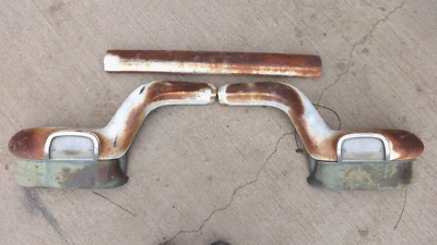 1957 GMC Truck GRILLE WISKERS w/ CENTER CROSS BAR Original GM pair 300 series - Image 1 of 4