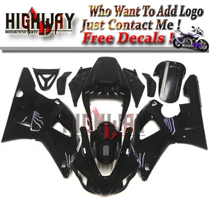 Fairings For Yamaha 98-99 YZF-R1 ABS Plastic Fairing Kit Bodywork Gloss Black - Picture 1 of 6