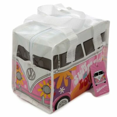 OFFICIAL VW VOLKSWAGEN CAMPERVAN RECYCLED SUMMER LOVE SMALL LUNCH BAG BOX BNWT - Image 1 of 4