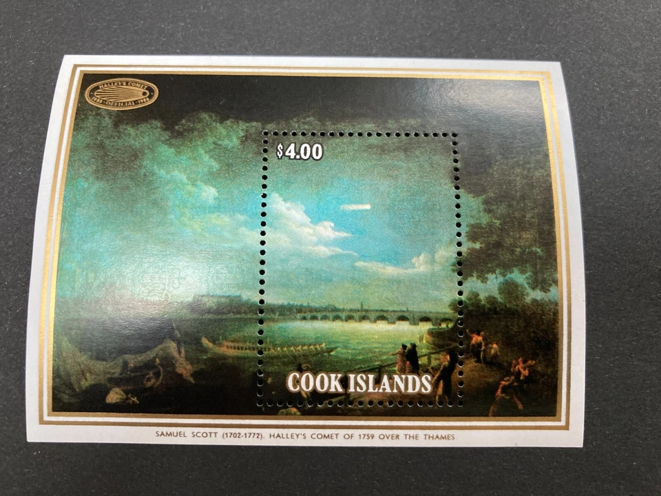 COOK ISLANDS 1986 HAILEY'S COMET SOUVENIR SHEET MINT NEVER HINGED  G31 - Image 1 of 1
