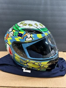 Valentino Rossi "Clock / Time to Wake Up" 2010 Misano AGV Drudi K-3 Helmet Sz L - Picture 1 of 14
