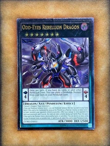 Yugioh Odd-Eyes Rebellion Dragon CORE-EN051 Ultimate Rare MP - Picture 1 of 5