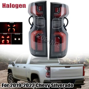 Smoked LED Tail Light For 2019-2023 Chevrolet Silverado 1500 [Incandescent] Lamp - Picture 1 of 12