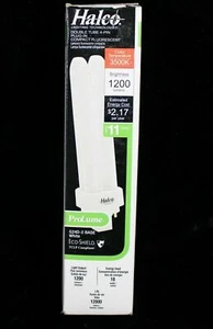 Halco 109154 PL18D/35 Compact Fluorescent Light Bulb 18 Watt G24d-2 3500K 18487 - Picture 1 of 8