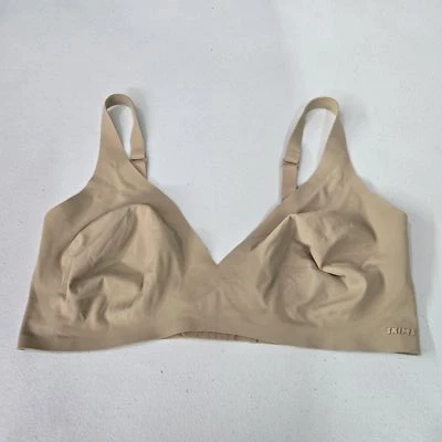SKIMS Women Bra Medium Beige T Shirt Wireless Microfiber Strap Adjustable - Image 1 of 4