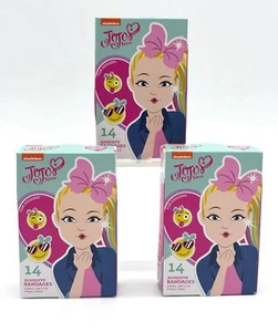 Vendajes adhesivos Nickelodeon Jojo Siwa 14 unidades estériles 0,75" x 3" diseños divertidos - Imagen 1 de 14