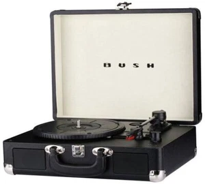 Tocadiscos de vinilo retro clásico Black Bush 3 velocidades vintage - Imagen 1 de 7