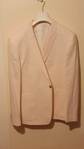 UK48R Topman Mens Classic Retro Out of Stock Pink Blazer Spring Summer Jacket - Picture 1 of 11