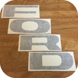 BLACK 72-79 Ford Pickup Truck Fleetside Ranger Tailgate Vinyl Letters Decal Rear - Picture 1 of 3