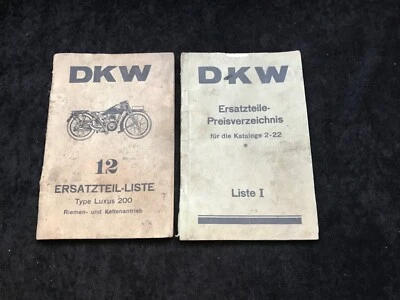 Original Ersatzteilliste DKW Lmotorrad Luxus 200 Zschopau 1931 - Bild 1 von 4