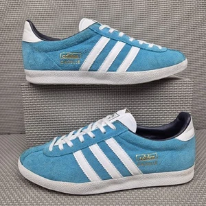 Adidas Gazelle OG 2013 Trainers UK 5 Women's Blue White Suede Originals Retro - Picture 1 of 10
