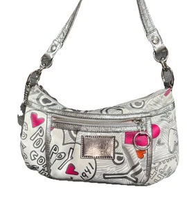 Bolso Hobo de Hombro Coach Poppy C Glam Graffiti Glam Edición Limitada - Imagen 1 de 10