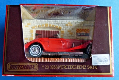 1986 Matchbox Modell Y 20 1938 Mercedes Benz 540 K Models of Yesterday 1:45 rot - Bild 1 von 3