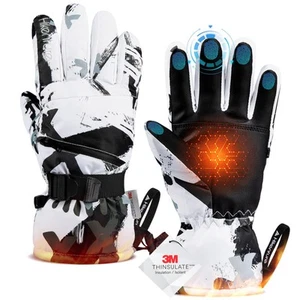 HICENTURE Ski Gloves [3M Thinsulate, 2x Heat Retention] Cold Protection, Thick, - Picture 1 of 6