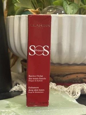 CLARINS SOS PRIMER ENHANCES DEEP SKIN TONES PREPS & MOISTURIZES 07 MOCHA - Image 1 of 4