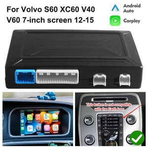 Wireless CarPlay Apple ＆ Android Auto Kit For for Volvo V60 2012-2015 7" Screen - Picture 1 of 16