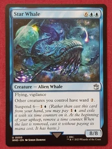 Magic The Gathering DOCTOR WHO STAR WHALE blue card MTG - Picture 1 of 2