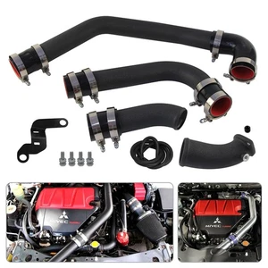 Intercooler Piping For 08-15 Mitsubishi Lancer Evolution EVO X 2.0L 4B11 CZ4A BK - Picture 1 of 11